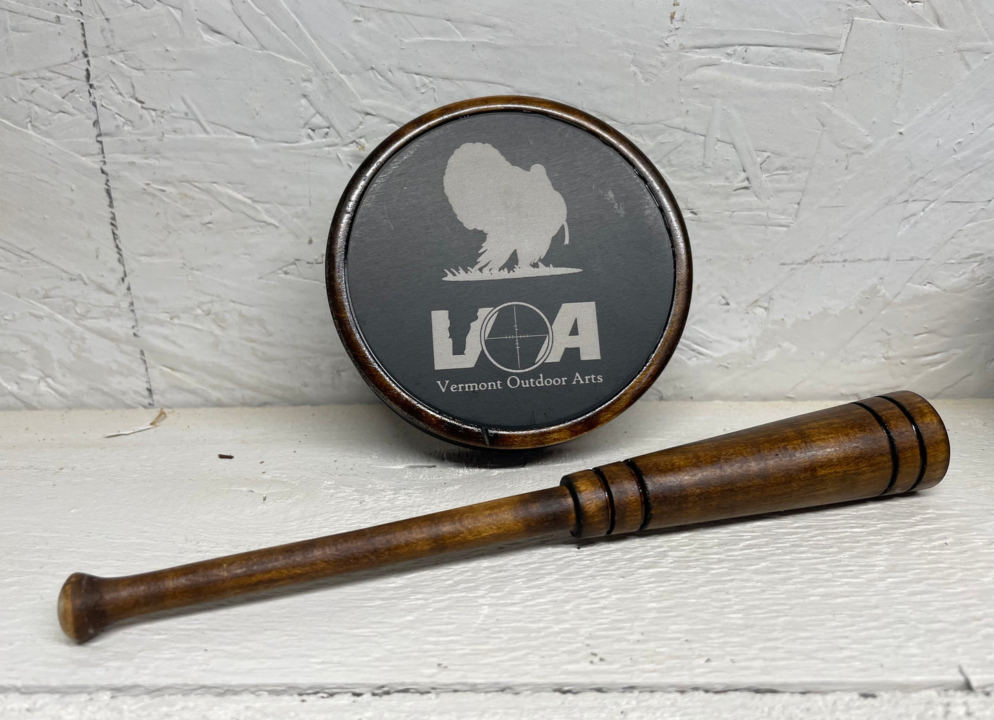Turkey Pot Call: Aluminum over Slate