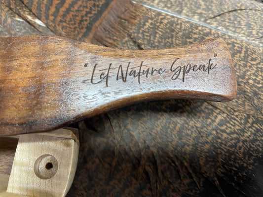 Walnut / Curly Maple Box call