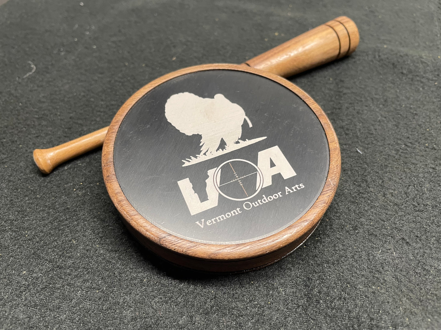 Turkey Pot Call: Aluminum over Slate