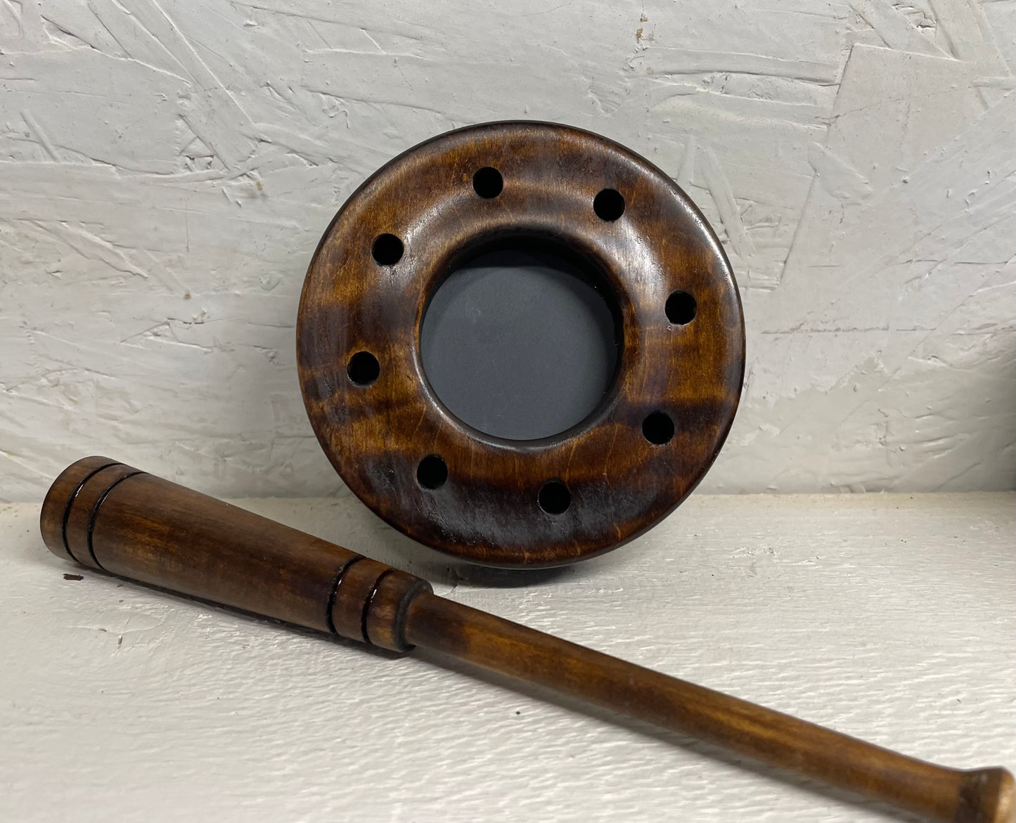 Turkey Pot Call: Aluminum over Slate